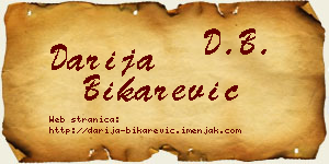 Darija Bikarević vizit kartica